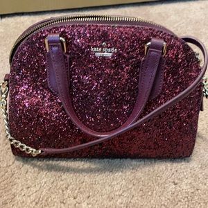 Kate spade red glitter bag